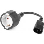 Gembird Power Adapter Cord IEC320 C14 -Schuko, M-F, 15cm, PC-SFC14M-01 – Hledejceny.cz