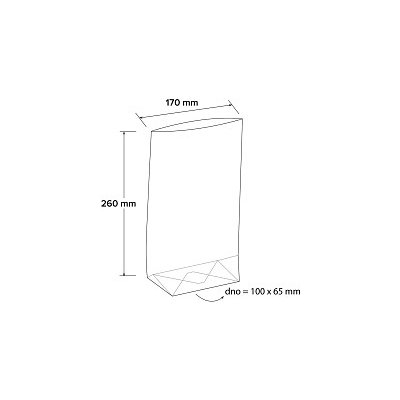 Celofánové sáčky s křížovým dnem 170x260mm, 100 ks – Zboží Mobilmania