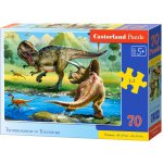Castorland Tyrannosaurus vs Triceratops 70 dílků – Hledejceny.cz