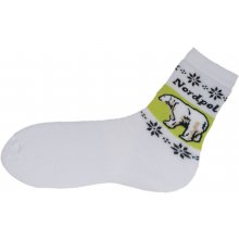 Nordpol Veselé ponožky bílá
