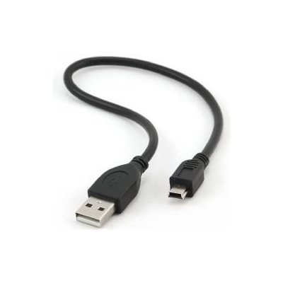 Kabel USB A-MINI 5PM 2.0 30cm HQ, zlac kontakty; CCP-USB2-AM5P-1