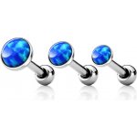 Šperky4U cartilage piercing do ucha modrý opál CP1087-OP05-04 – Zboží Dáma