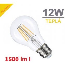 Optonica LED žárovka 12W 4xCOS Filament E27 1500lm TEPLÁ BÍLÁ