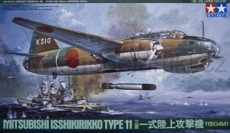 Tamiya Mitsubishi G4M1 Betty Type 11 1:48