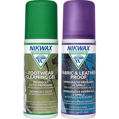 NIKWAX Footwear Cleaning Gel a Fabric & Leather Spray 125 + 125 ml – Zboží Dáma
