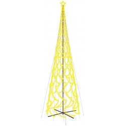 vidaXL LED vánoční stromek ve tvaru kužele teplá bílá 3000 LED 230x800 cm