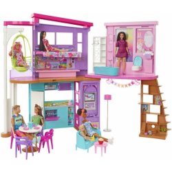 BRB Barbie Párty dům v Malibu skládací herní set s doplňky