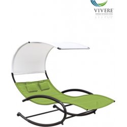 HANSCRAFT houpací postel Vivere Double Chaise Rocker - zelená