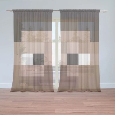 Záclony Blocks Obličej: 2ks 150x250cm – Hledejceny.cz