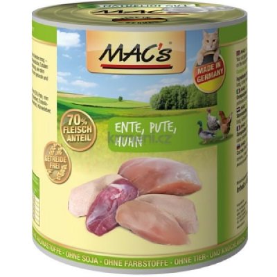 Mac's Cat masová kachní krůtí kuřecí 200 g