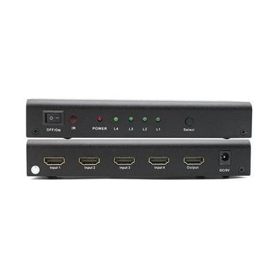 PremiumCord HDMI switch 4:1, kovový, dálkové ovl. KHSWIT41B – Zboží Živě