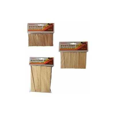 Klínky dřevěné, montážní, 150 x 25 x 25-1 mm (8 ks/bal) – Hledejceny.cz