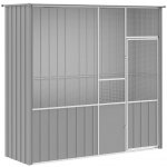 Vidaxl Ptačí klec šedá 215 x 78 x 200 cm pozinkovaná ocel – Hledejceny.cz