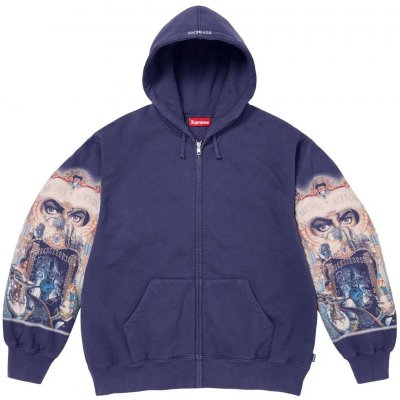 Supreme Michael Jackson Dangerous Zip Up Hooded Sweatshirt Washed Navy – Zbozi.Blesk.cz