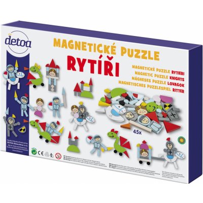 Detoa Magnetické puzzle Rytíři – Hledejceny.cz