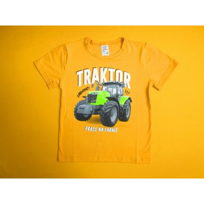 Arex ČR Chlapecké tričko s krátkým rukávem Traktor 2 hořčicová – Hledejceny.cz