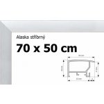 BFHM Alaska hliníkový rám 70x50cm stříbrný – Zboží Dáma