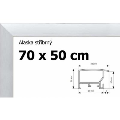 BFHM Alaska hliníkový rám na puzzle 70x50cm stříbrný – Zboží Mobilmania