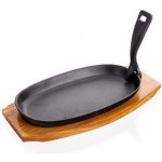 Banquet litinová na dřevěném prkénku Grada 23 x 14 cm – Zboží Dáma