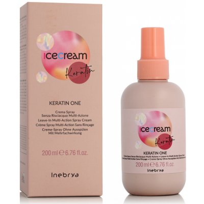 Inebrya Ice Cream Keratin One Leave-In Multi-Action Spray Cream 200 ml – Hledejceny.cz