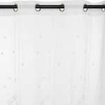 Atmosphera for kids Závěs s očky s vyšívanými hvězdami ETOILES, 140 x 240 cm bílá – Zboží Mobilmania