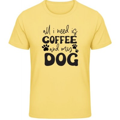 Gildan Soft Style tričko Vše co potřebuji je káva a můj pes - Daisy – Zboží Mobilmania