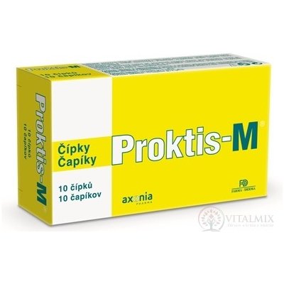 PROKTIS-M rektální čípky na hojení ran s obsahem kyseliny hyaluronové 10 ks – Zboží Mobilmania