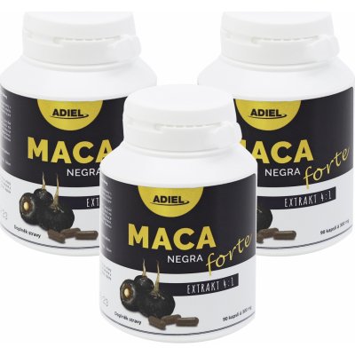 Adiel Maca negra Forte 3 x 90 kapslí – Hledejceny.cz
