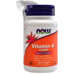 NOW Foods Vitamin A 10000 IU 100 softgel kapslí