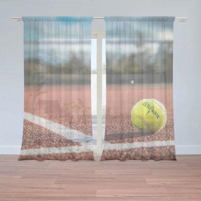 Sablio Záclony Tennis: 2ks 150x250cm – Hledejceny.cz