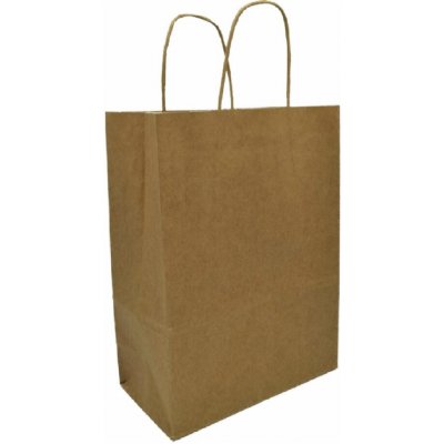 Papírová taška hnědá kroucené ucho – Hledejceny.cz