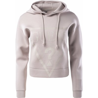 Guess dámská mikina NEW ALISA HOODED SWE V2YQ08KAMN2-TRTP Béžový