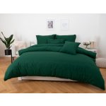 MKLuzkoviny.cz bavlna povlečení Renforcé Jasmine tmavě zelená 140x200 70x90 – Zboží Dáma