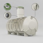 Sineko Nádrž na dešťovou vodu Nautilus 5000L Hard – Zbozi.Blesk.cz