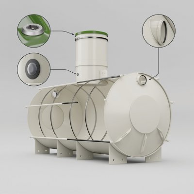 Sineko Nádrž na dešťovou vodu Nautilus 5000L Hard – Zbozi.Blesk.cz