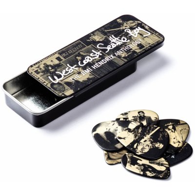 DUNLOP Jimi Hendrix Pick Tin West Coast Boy – Zboží Mobilmania