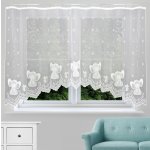 Hotová záclona s řasící stuhou Slůňata bílá - 300 x 150 cm – Hledejceny.cz