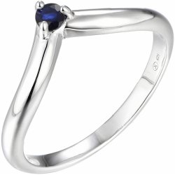 Brilio Silver stříbrný se safírem Precious Stone SR09001B