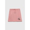 Calvin Klein Jeans dětská bavlněná sukně mini růžová