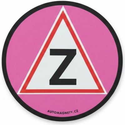 Samolepka Začátečník magnetická růžová – Zboží Dáma