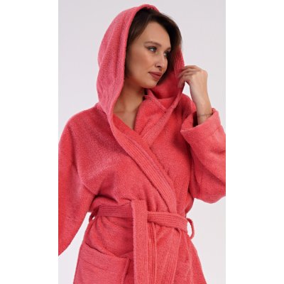 Dámský župan dlouhý s kapucí Jahoda – Zboží Dáma