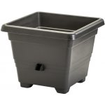 Plastia Bergamot Samozavlažovací Květináč antracit 50 x 50 x 36 cm – Sleviste.cz