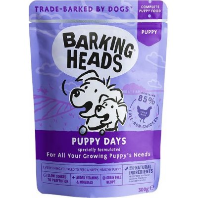 Barking Heads Puppy Days Grain Free 6 x 300 g – Sleviste.cz