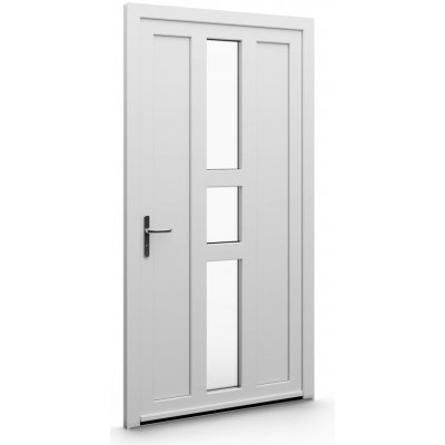 Aluplast vchodové dveře jednokřídlé bílá/bílá 80 x 180 cm rozložení výplně 37 – Hledejceny.cz