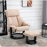 Goleto Masážní relaxační křeslo KIPP s taburetem béžové – Zboží Dáma