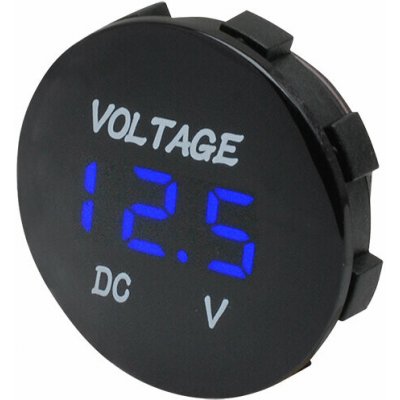Digitální voltmetr - modrý displej / napájení 12 - 24 V | Zboží Auto