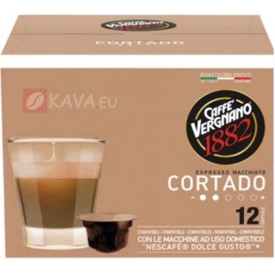 Vergnano Cortado kapsle pro Dolce Gusto 12 ks – Hledejceny.cz