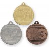 Sportovní medaile Fotbalová medaile 40 mm zlatá