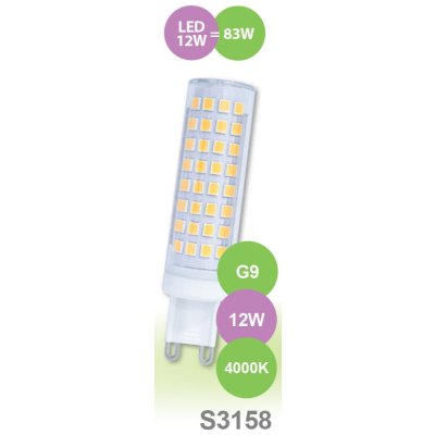 Sandria LED žárovka G9 S3158 SANDY LED G9 12W SMD 4000K – Zboží Mobilmania