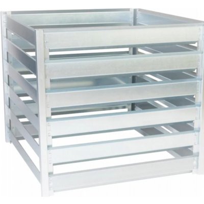 Scobax plechový Profi TYP 3 131 x 131 x 100 cm 1795 l stříbrná – Zboží Dáma